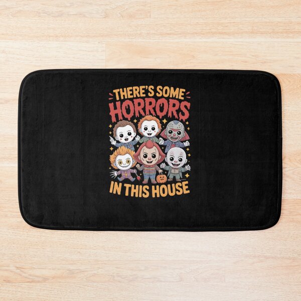 Item preview, There's Some Horrors In This House – Cute Horror Movie Characters Halloween Design designed and sold by MissRasheedHam.
