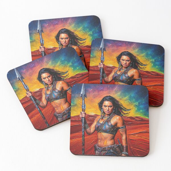 Item preview, Fantasy Barbarian Princess of Mars, a goddess with a spear designed and sold by Vintage Designs +.