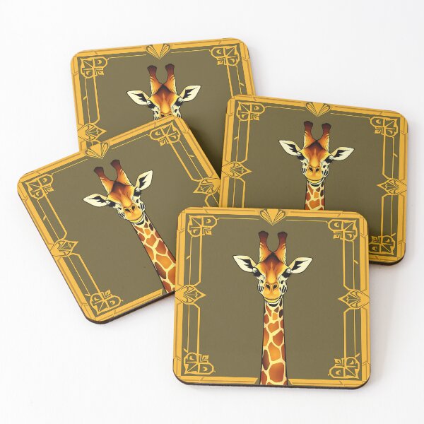 Item preview, Art Deco Giraffe Poster designed and sold by sharon1210.