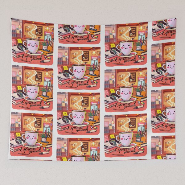 Item preview, Espresso Yourself pun designed and sold by Vintage Designs +.