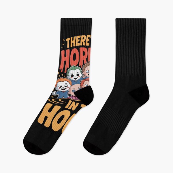 Item preview, There's Some Horrors In This House – Cute Horror Movie Characters Halloween Design designed and sold by MissRasheedHam.
