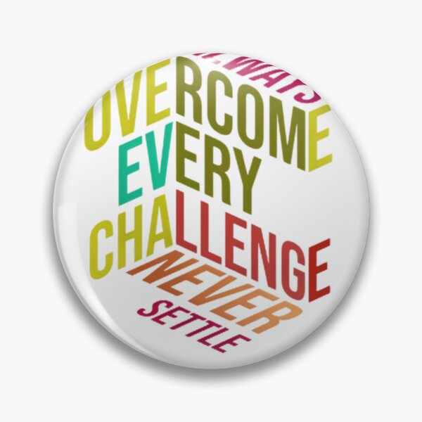 Item preview, Overcome Every Challenge – 3D Motivational Typography Cube designed and sold by GloboStyle Design .