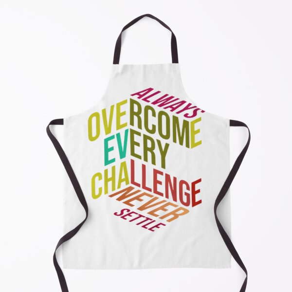 Item preview, Overcome Every Challenge – 3D Motivational Typography Cube designed and sold by GloboStyle Design .