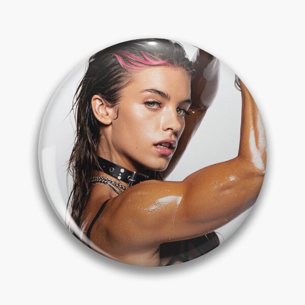 Item preview, Fit gym model woman posing with arms up designed and sold by Vintage Designs +.