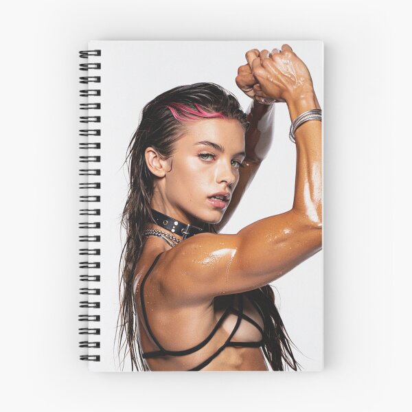 Item preview, Fit gym model woman posing with arms up designed and sold by Vintage Designs +.