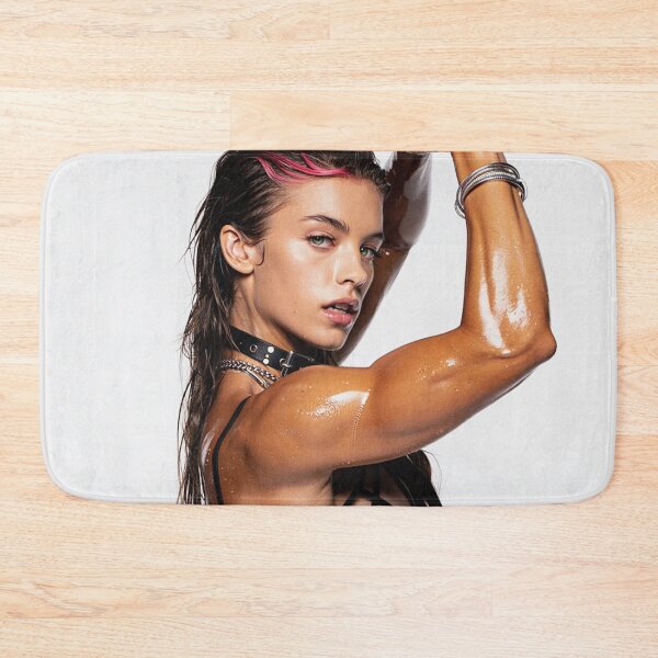 Item preview, Fit gym model woman posing with arms up designed and sold by Vintage Designs +.