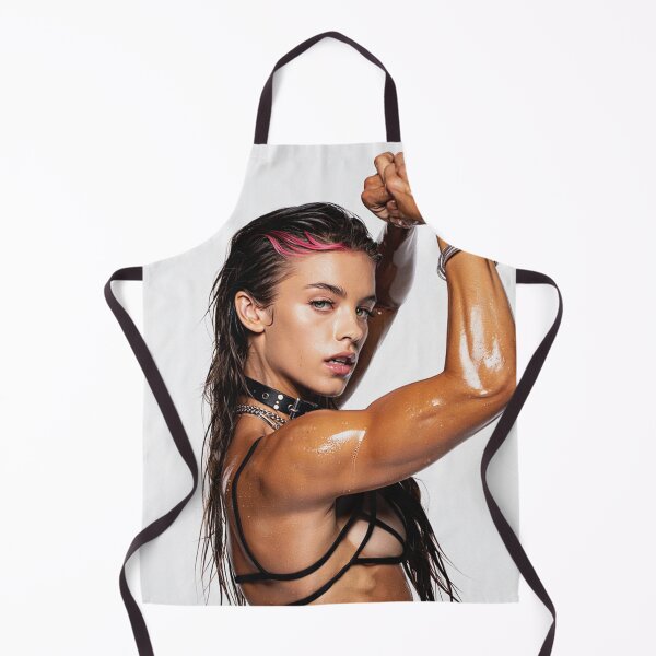Item preview, Fit gym model woman posing with arms up designed and sold by Vintage Designs +.