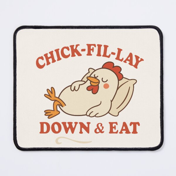 Item preview, Chick-Fil-Lay Down & Eat | Funny Foodie Chicken Pun designed and sold by astersgraphics.