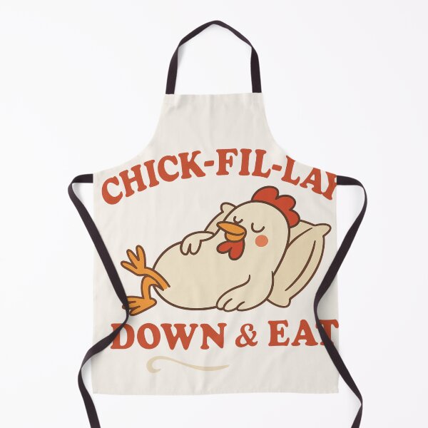 Item preview, Chick-Fil-Lay Down & Eat | Funny Foodie Chicken Pun designed and sold by astersgraphics.