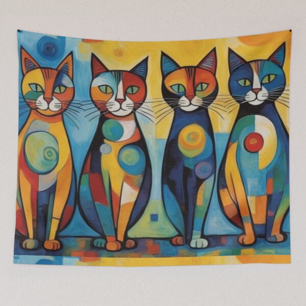 Item preview, Cat in cubism 8 designed and sold by Warih.