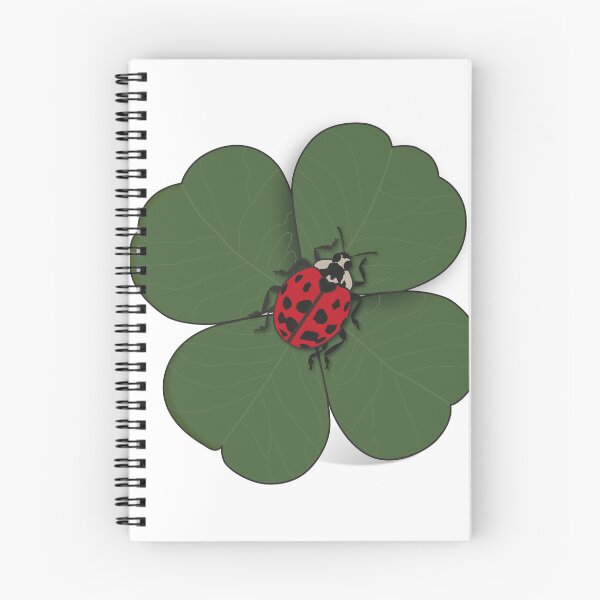 Aperçu de l'œuvre Coccinelle chanceuse - Charm trèfle à quatre feuilles créée et vendue par Vector Woofs.