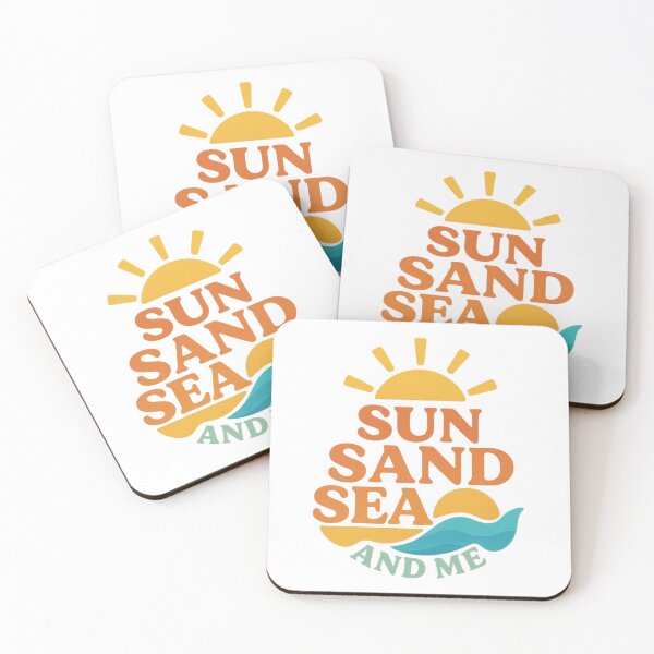 Item preview, Sun Sand Sea and Me – Retro Summer Vibes Beach Design designed and sold by Tender Flower Clothing.