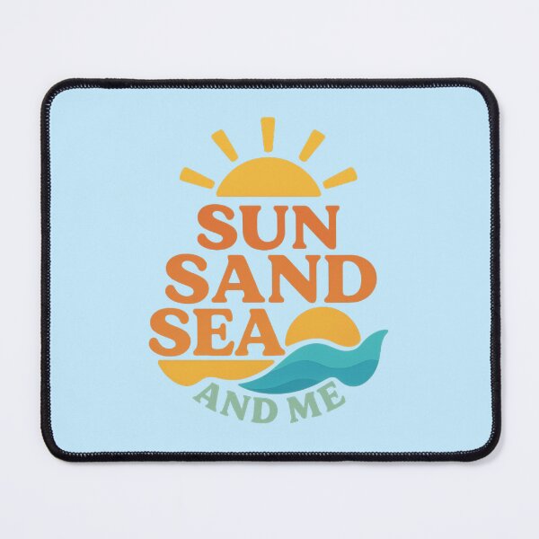 Item preview, Sun Sand Sea and Me – Retro Summer Vibes Beach Design designed and sold by Tender Flower Clothing.
