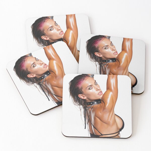 Item preview, Fit gym model woman posing with arms up designed and sold by Vintage Designs +.