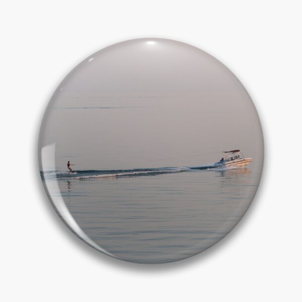 Item preview, Water Skiing Fun on Serene Dusk Sea designed and sold by Georgia Mizuleva.
