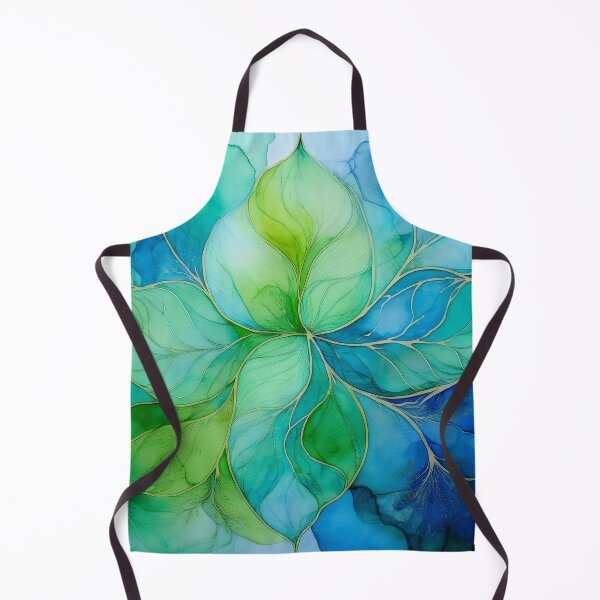 Item preview, Calming Leaves and Water Abstract designed and sold by Jill Nightingale.