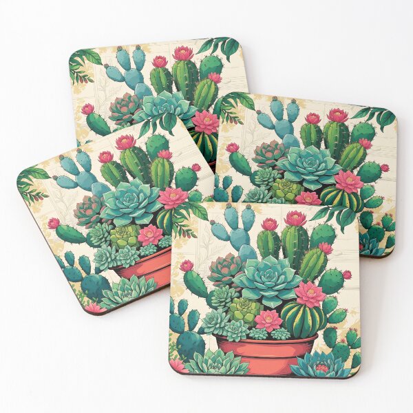 Item preview, succulent cactus flower flowerpot designed and sold by Periush.