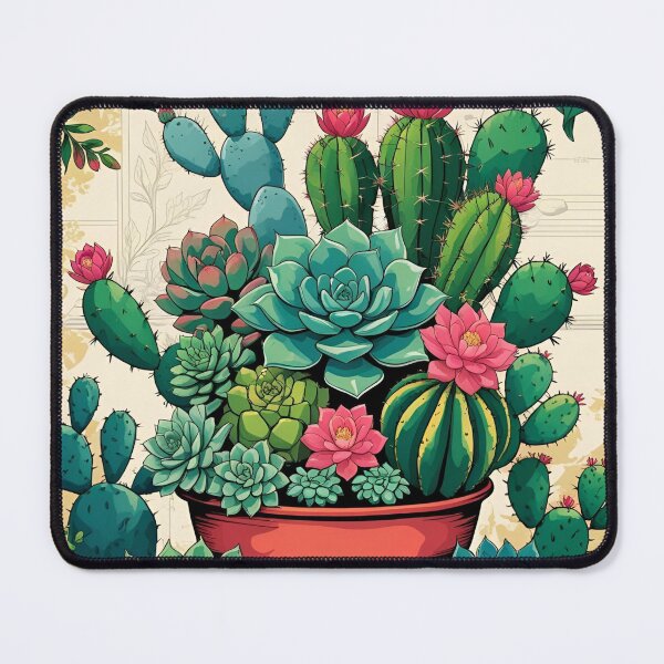 Item preview, succulent cactus flower flowerpot designed and sold by Periush.