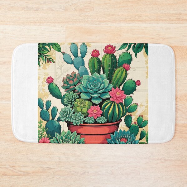 Item preview, succulent cactus flower flowerpot designed and sold by Periush.