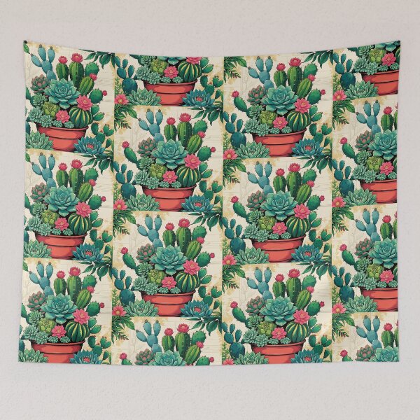 Item preview, succulent cactus flower flowerpot designed and sold by Periush.