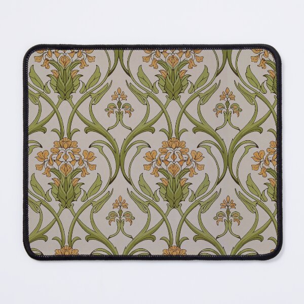 Item preview, Art Nouveau Biscotti floral and sage foliage designed and sold by Tamas Das.