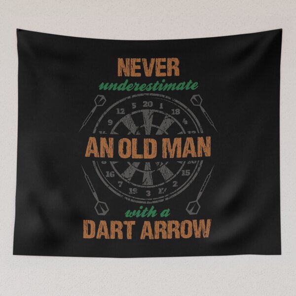 Item preview, Darts Funny Saying Old Man Vintage designed and sold by MaximWundersee.
