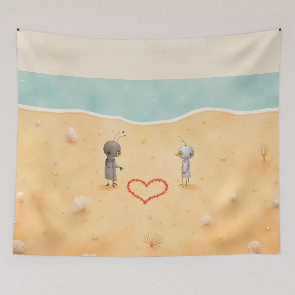 Item preview, Beachside Love – Ants in the Sand designed and sold by Whimsical Hug.
