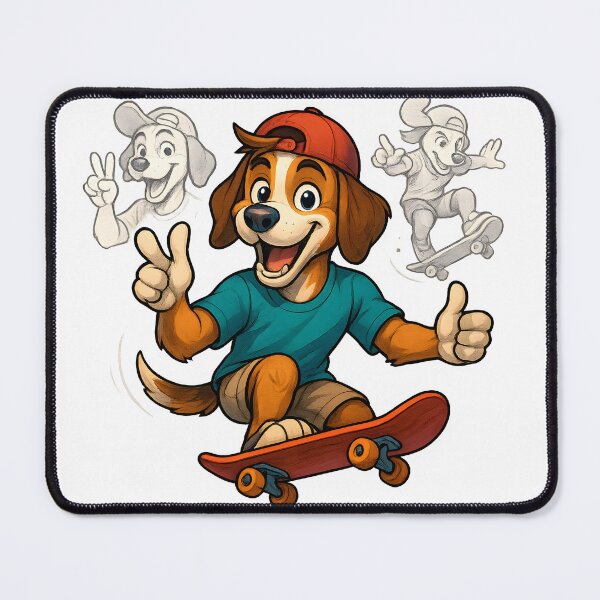 Aperçu de l'œuvre Chien de skateboard (Beagle) créée et vendue par FreddyE.