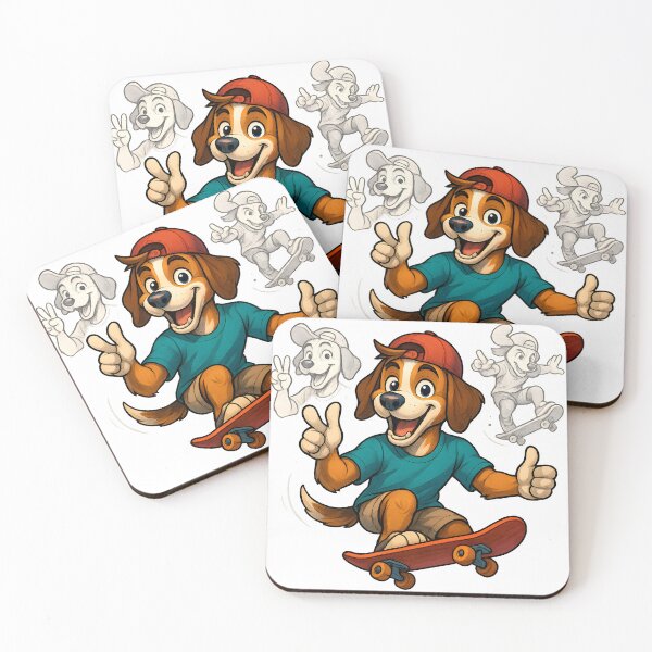 Item preview, Skateboard Dog (Beagle) designed and sold by FreddyE.