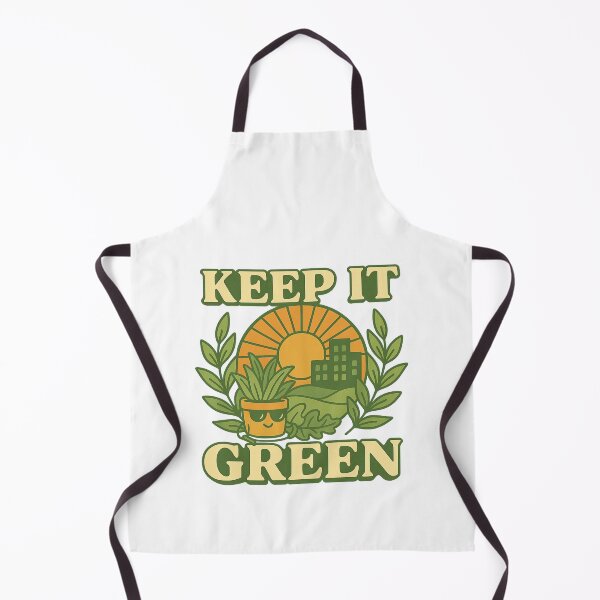 Item preview, Keep It Green – Eco Friendly Retro Plant Design designed and sold by Print_Drip.