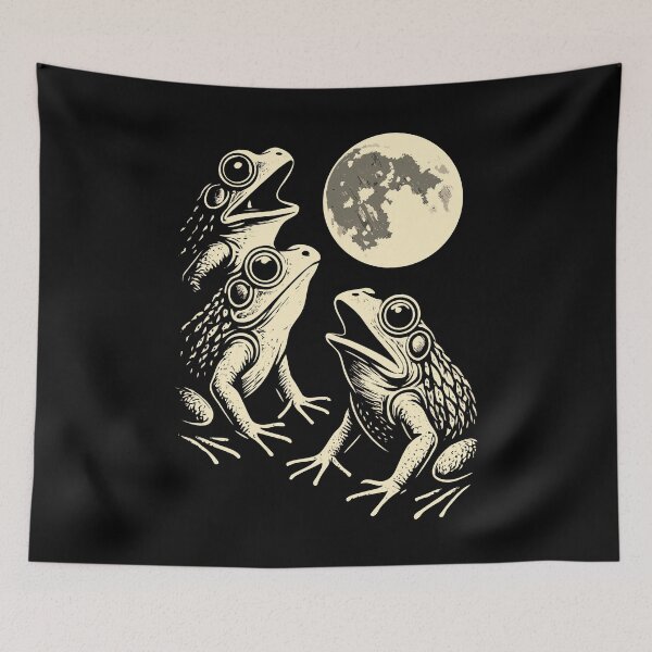 Item preview, Frogs Howling To Moon Wichy Mystical Toad designed and sold by Blok45.