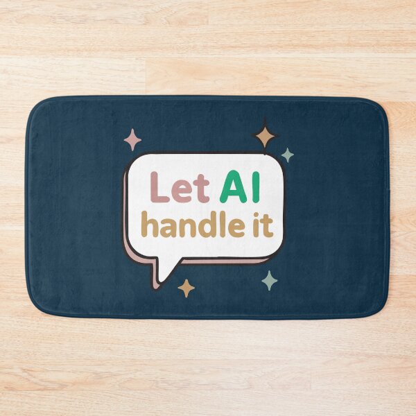 Item preview, Funny AI Quote Speech Bubble Design designed and sold by graphicnew.
