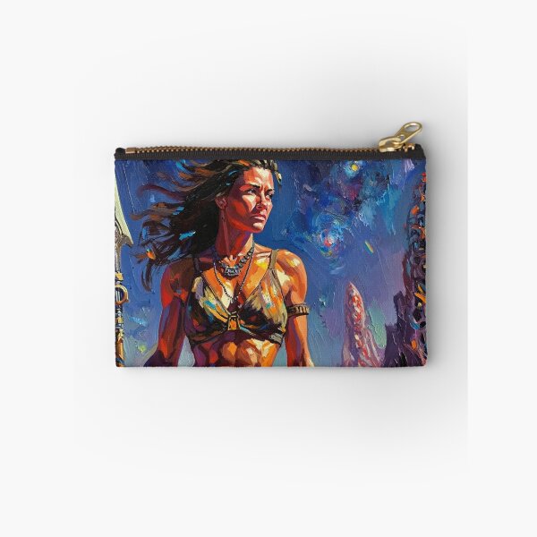 Item preview, Fantasy Barbarian Princess of Mars, a goddess with a spear designed and sold by Vintage Designs +.