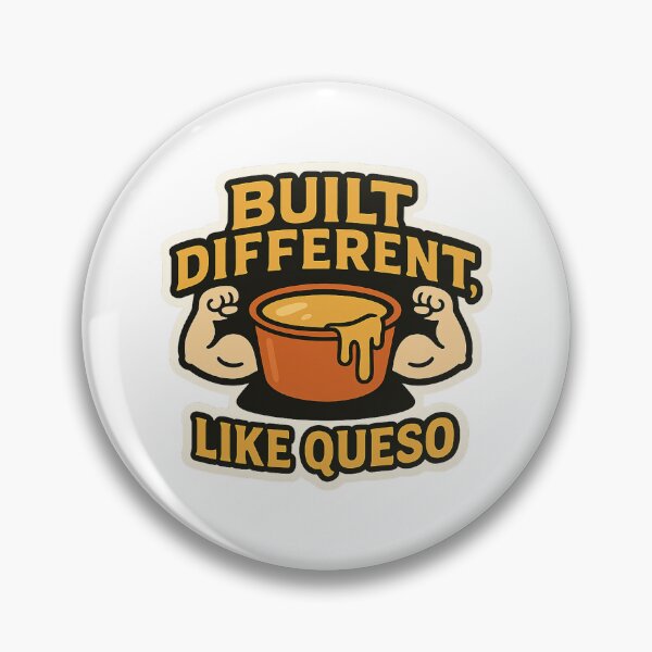 Item preview, Built Different Like Queso | Funny Food Gym Pun for Queso Lovers designed and sold by astersgraphics.