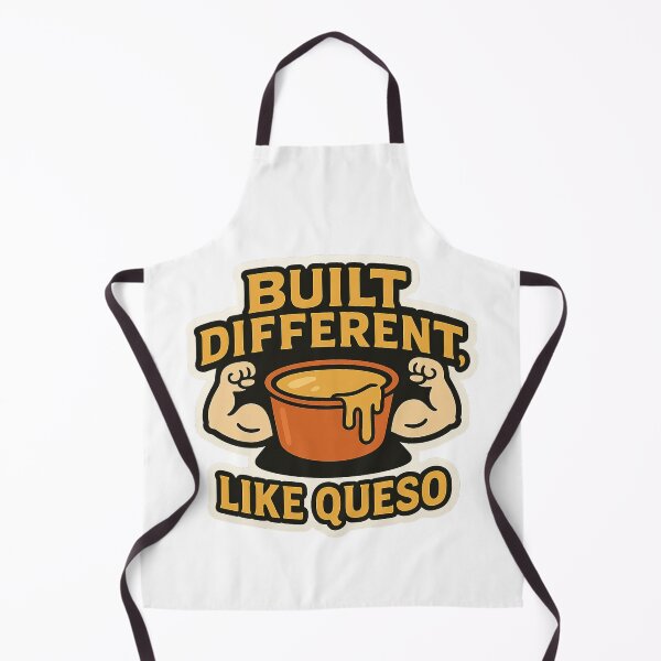 Item preview, Built Different Like Queso | Funny Food Gym Pun for Queso Lovers designed and sold by astersgraphics.