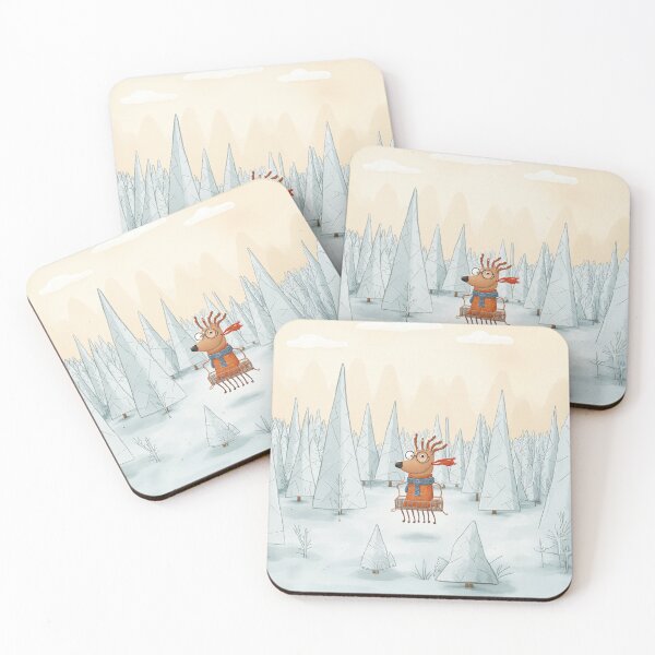 Item preview, Winter Flight – Reindeer with Style designed and sold by Whimsical Hug.