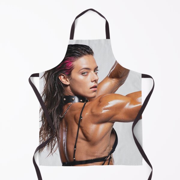 Item preview, Fit gym model woman posing with arms up designed and sold by Vintage Designs +.