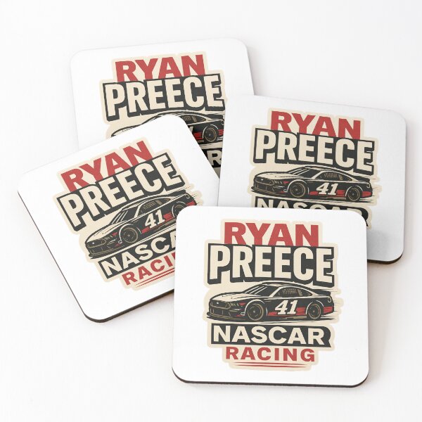 Item preview, Ryan Preece #41 NASCAR Racing Sticker – Bold Vintage Design for Motorsports Fans designed and sold by CosmicSplendor.