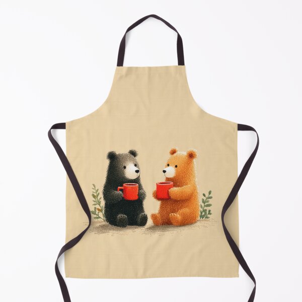 Item preview, Two Bears & a Red Mug Moment designed and sold by Magical Art Store.