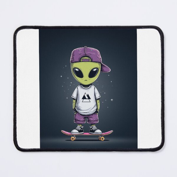Item preview, Skater Alien Phone Case | Cute Cartoon Extraterrestrial on Skateboard with Urban Galaxy Vibes designed and sold by River Quaggy Studios.