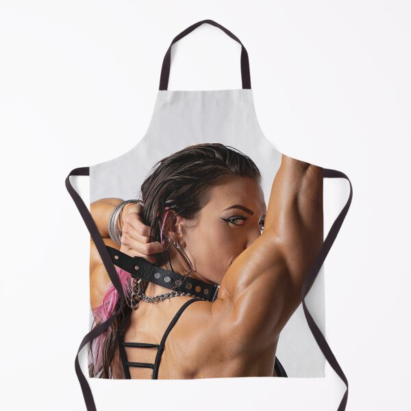 Item preview, Fit gym model woman posing with arms up designed and sold by Vintage Designs +.