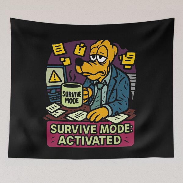 Item preview, Survivor mode activated designed and sold by UnicornDreamers.