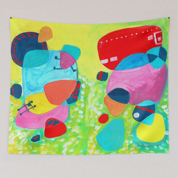 Item preview, double abstract designed and sold by Tereza Pilar  Art.
