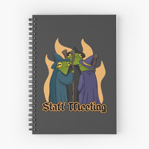 Item preview, Staff meeting - frog wizards designed and sold by agrapedesign.