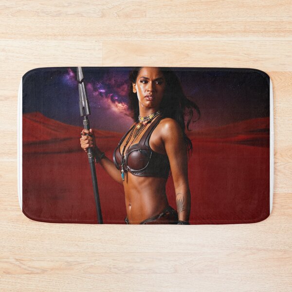 Item preview, Fantasy Barbarian Princess of Mars, a goddess with a spear designed and sold by Vintage Designs +.