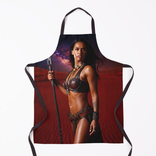 Item preview, Fantasy Barbarian Princess of Mars, a goddess with a spear designed and sold by Vintage Designs +.