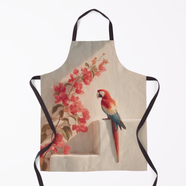 Item preview, Scarlet Macaw on Sunlit Steps designed and sold by Magical Art Store.
