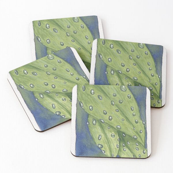 Artikelvorschau, Wassertropfen auf Blättern entworfen und verkauft von Kirsten Robinson Art.