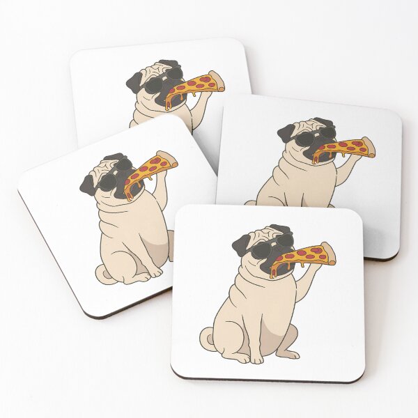 Item preview, Pug Eating Pizza designed and sold by KD Merch.