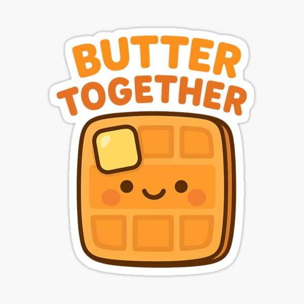 Item preview, Butter Together – Waffle Love designed and sold by BloomKind.